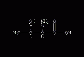 DL-苏氨酸结构式