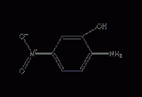 2-氨基-5-硝基苯酚结构式