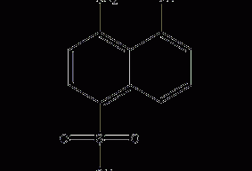 1-氨基-8-萘酚-4-磺酸结构式