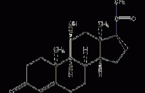 11α-羟孕酮结构式
